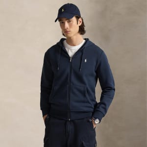 Ralph Lauren Full Zip Hoodie Navy | Mainline Menswear us